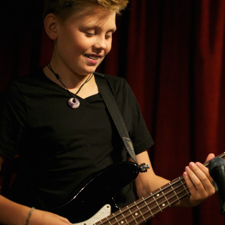 Boy On Bass Guitar